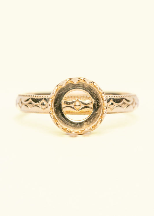 8mm Floral Elegance Ring OS - Mamma's Liquid Love