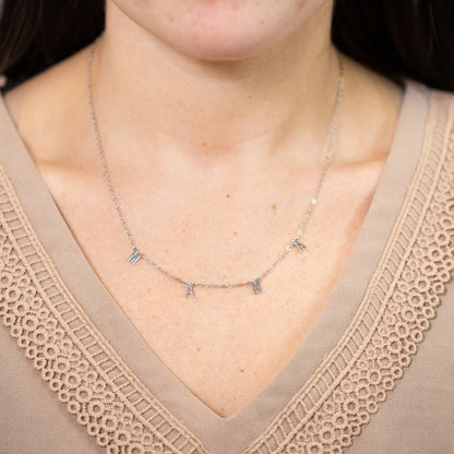 Stainless Steel Mama Necklace