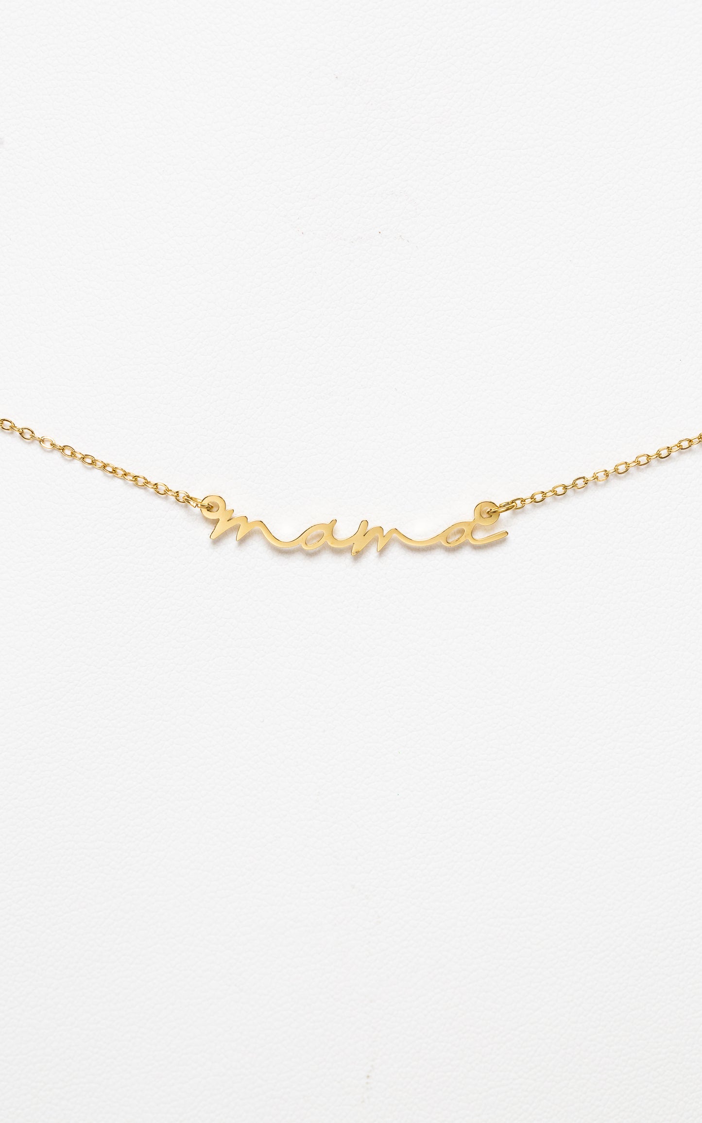 Mama Script Necklace