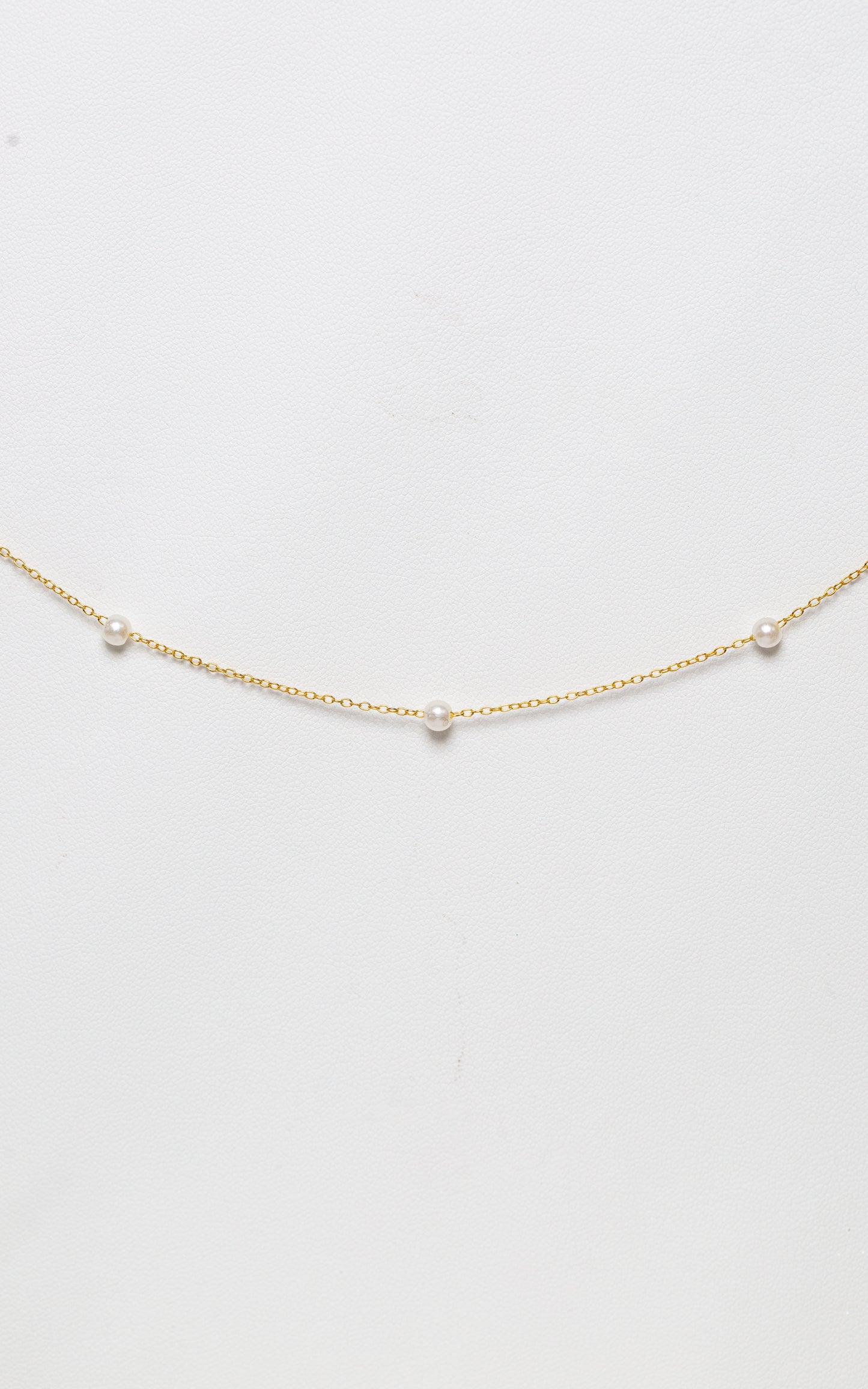 Dainty Pearl Chain Necklace