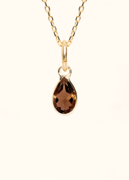 Authentic Gemstone Pear Charm - Mamma's Liquid Love