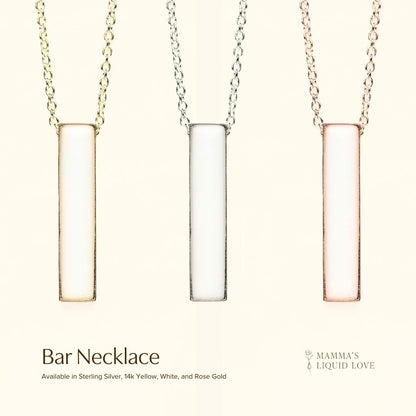 Bar Necklace - Mamma's Liquid Love