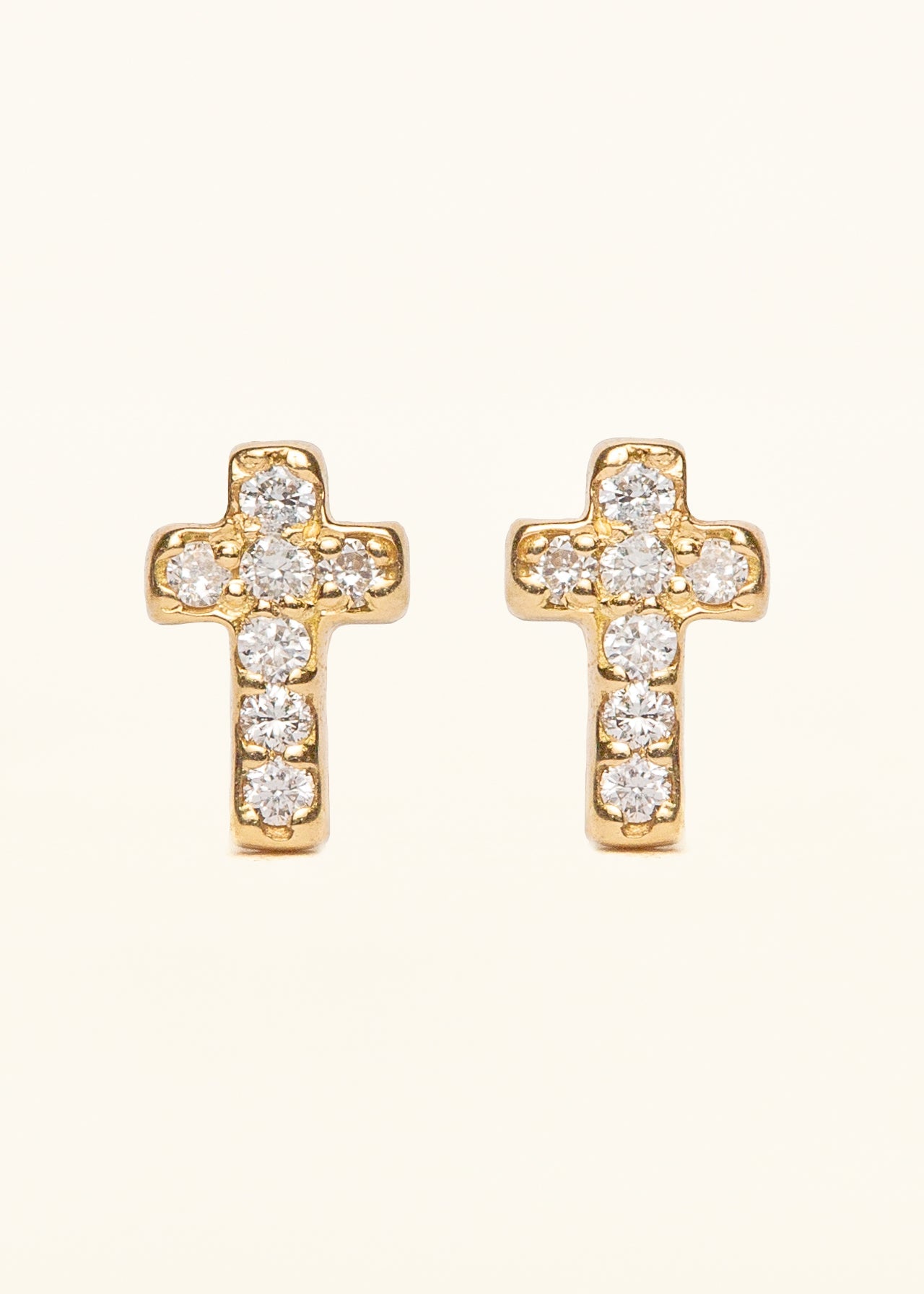 Diamond Cross Earrings - Mamma's Liquid Love