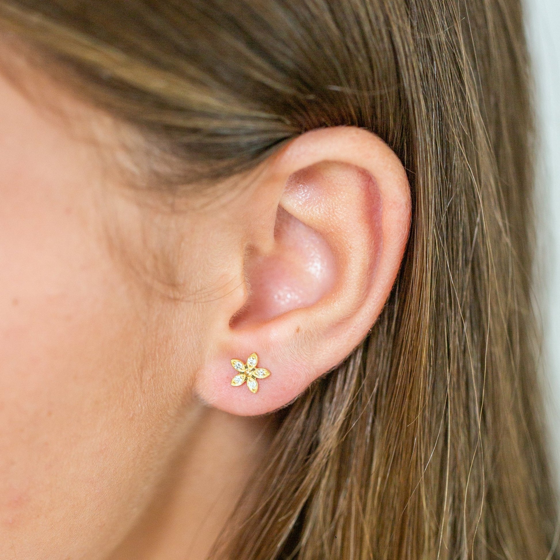 Diamond Petal Studs - Mamma's Liquid Love