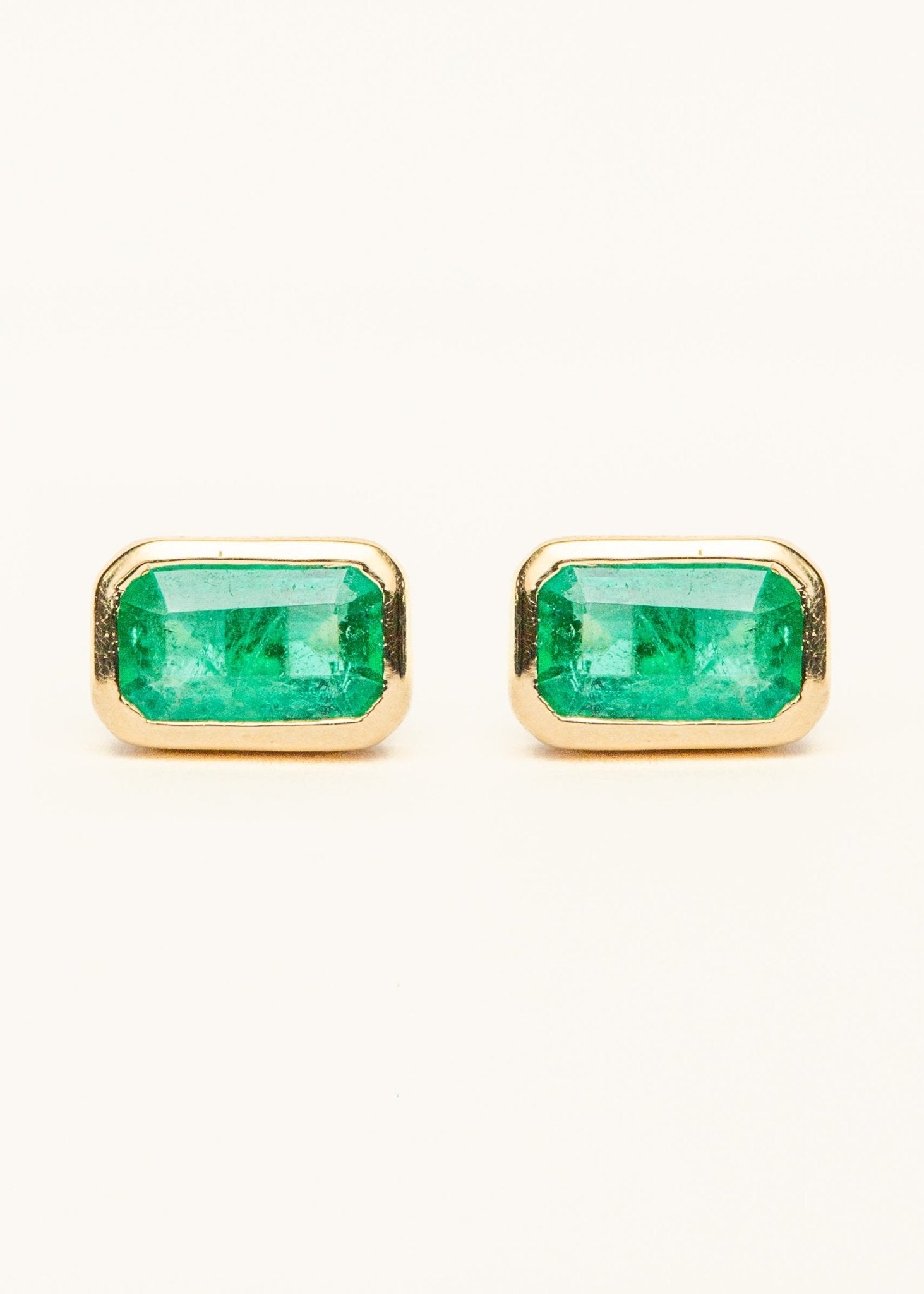 Emerald Bar Studs - Mamma's Liquid Love