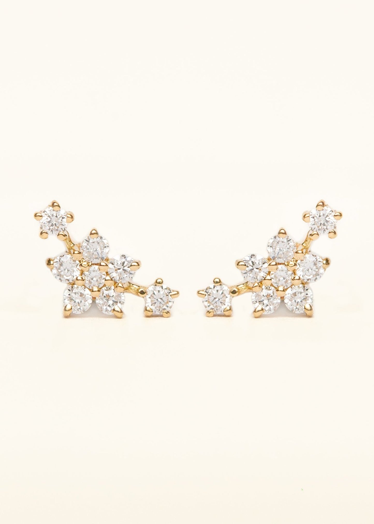 Flower Diamond Cluster Earrings - Mamma's Liquid Love