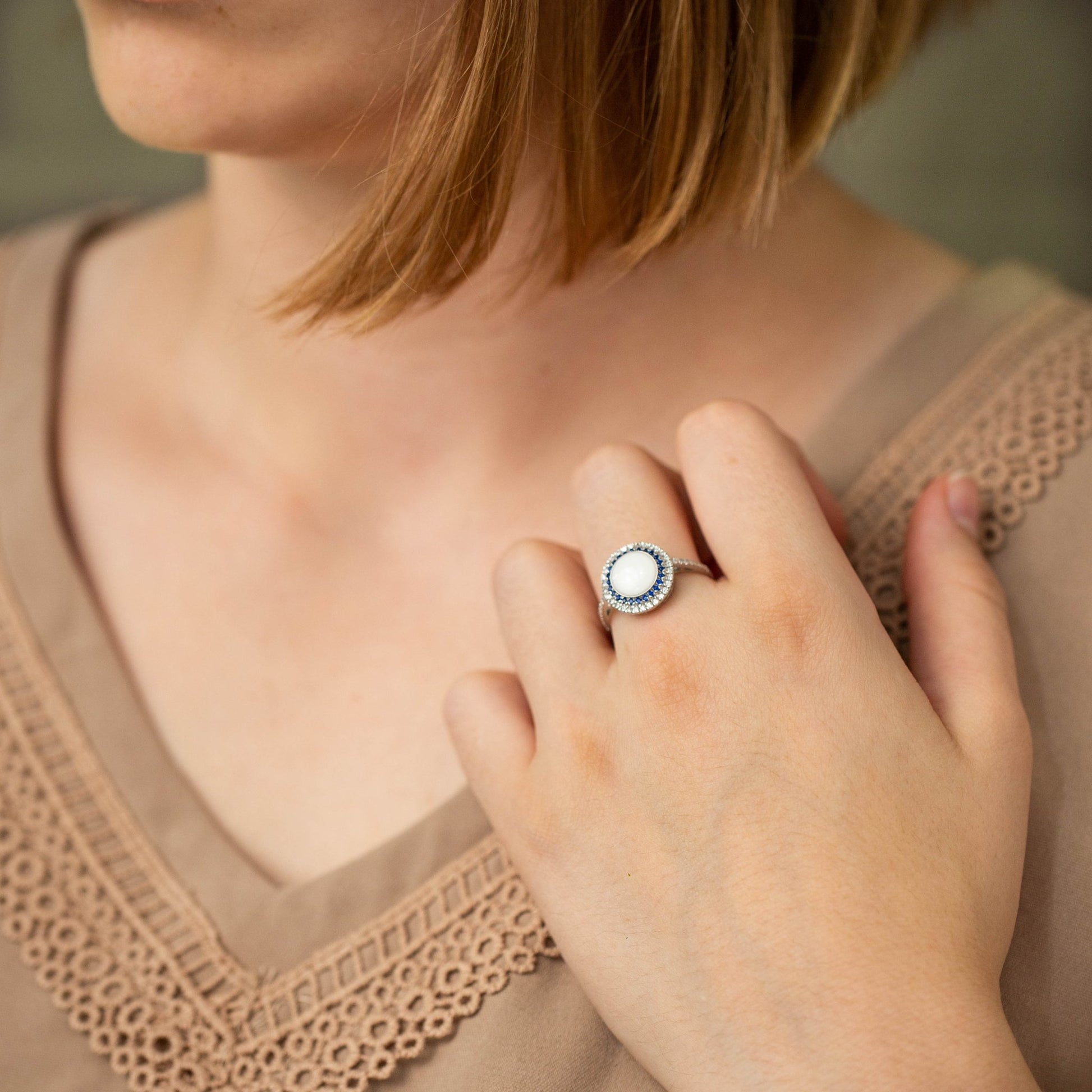 Glowing Double Halo Breastmilk Ring - Mamma's Liquid Love