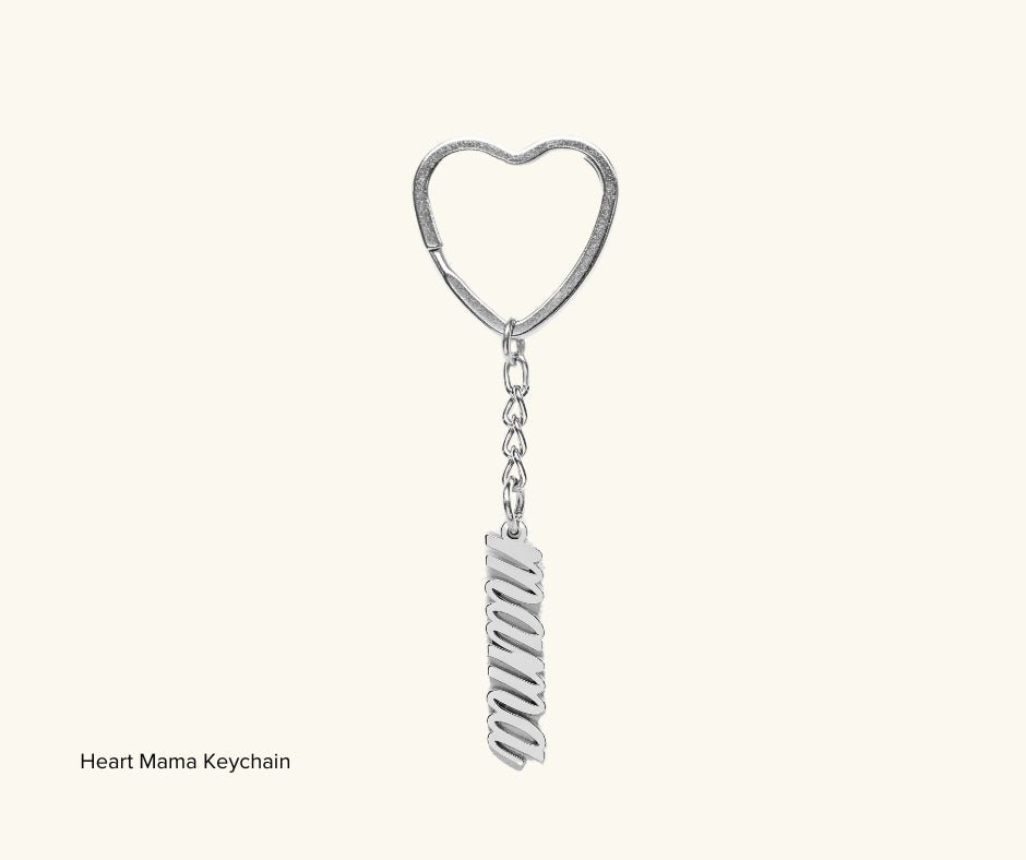 Heart Mama Keychain - Mamma's Liquid Love