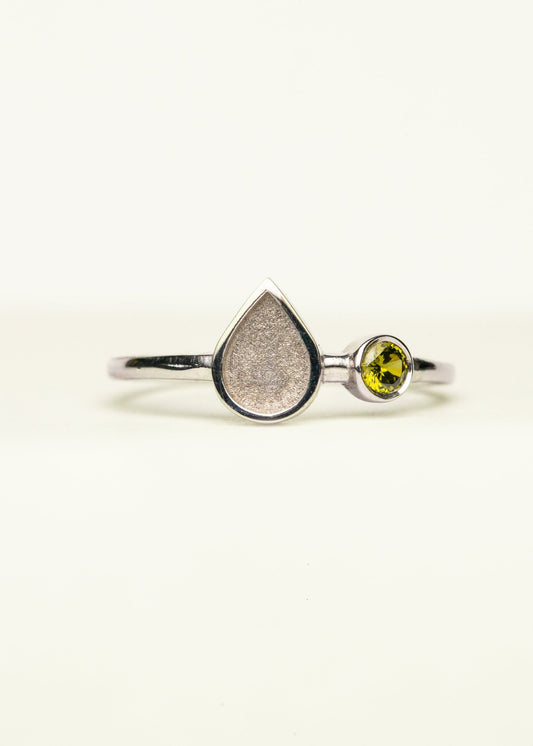 Liquid Gold Drop Ring with Birthstones OS - Mamma's Liquid Love