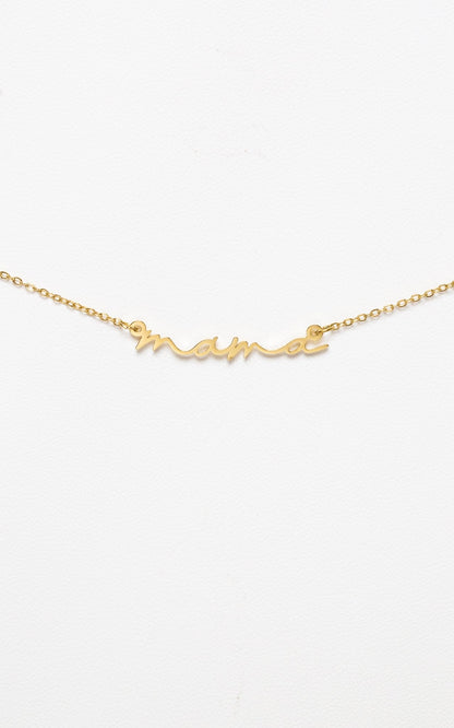 Mama Script Necklace - Mamma's Liquid Love