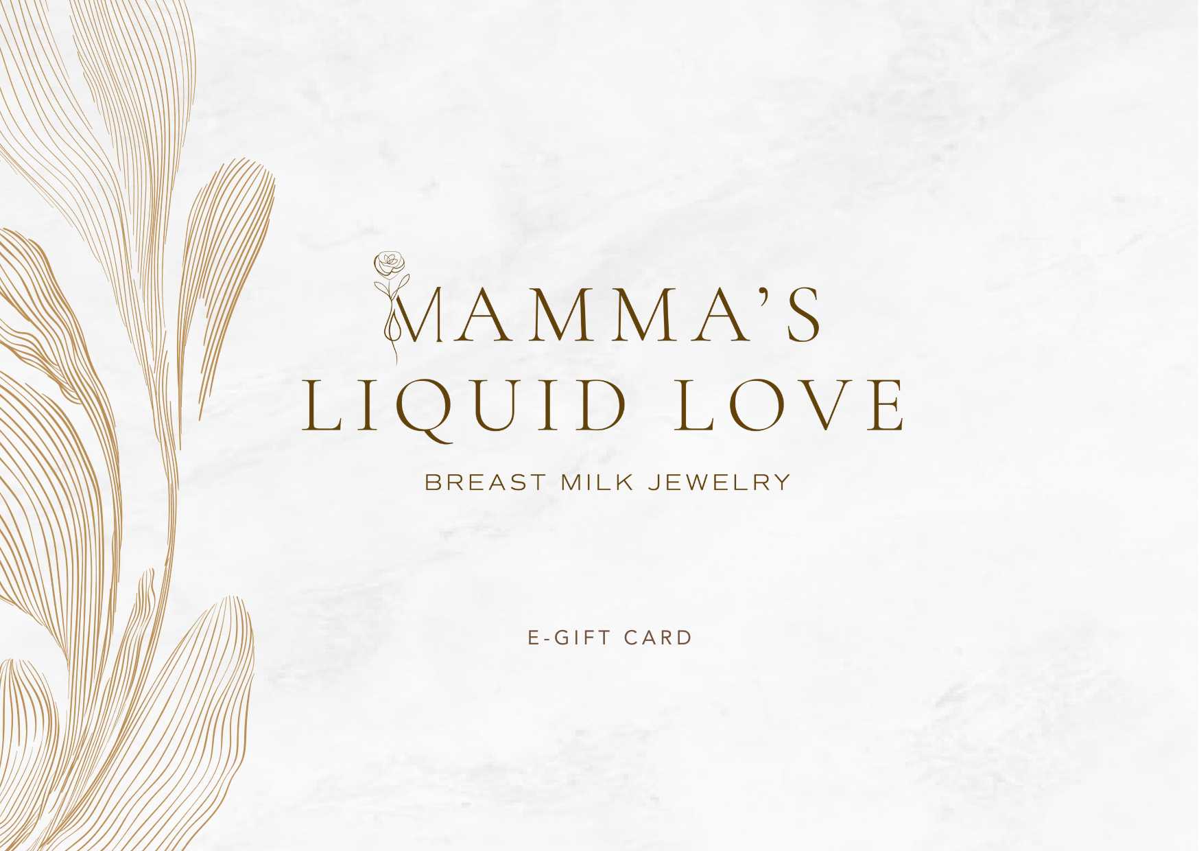 Mamma's Liquid Love E - Gift Card for Breastmilk Jewelry - Mamma's Liquid Love