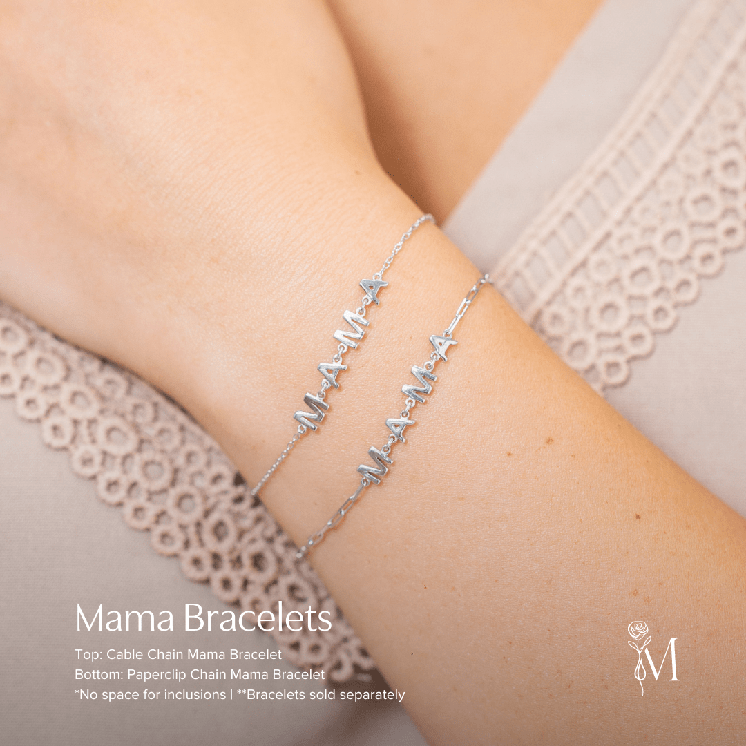 Paperclip Chain Mama Bracelet - Mamma's Liquid Love