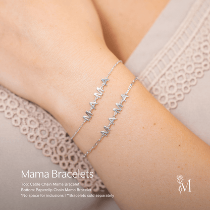 Paperclip Chain Mama Bracelet - Mamma's Liquid Love