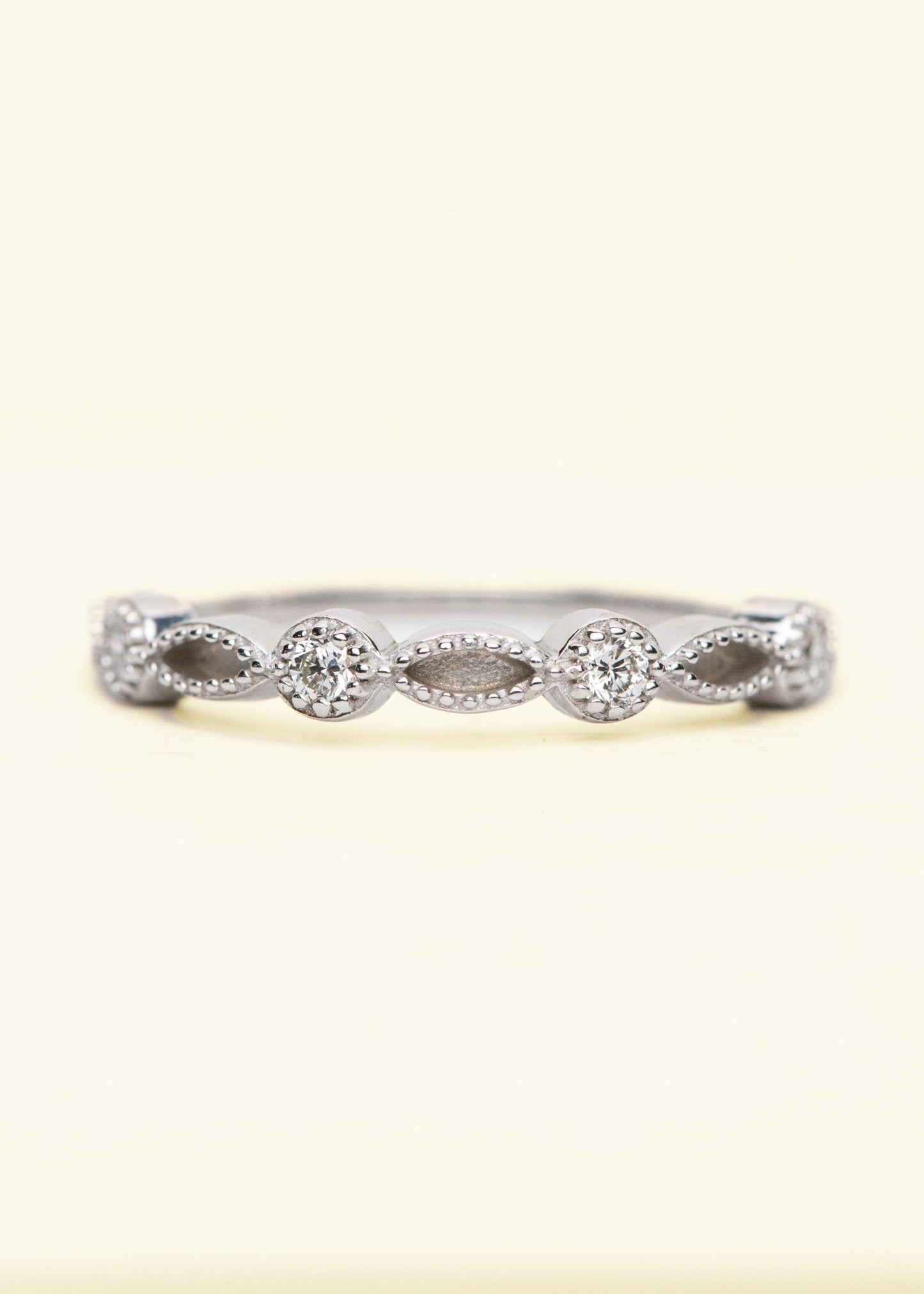 Princess Stacker Ring OS Silver/Diamonds - Mamma's Liquid Love