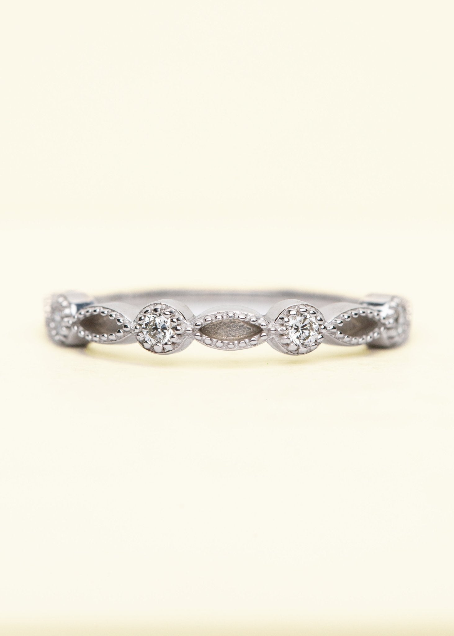 Princess Stacker Ring OS Silver/Diamonds - Mamma's Liquid Love