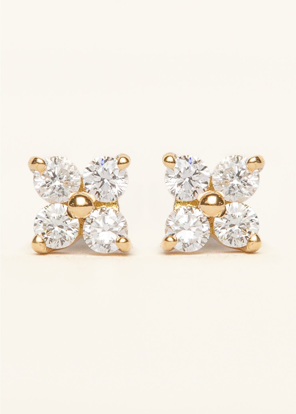 Radiant Diamond Quartet Studs - Mamma's Liquid Love