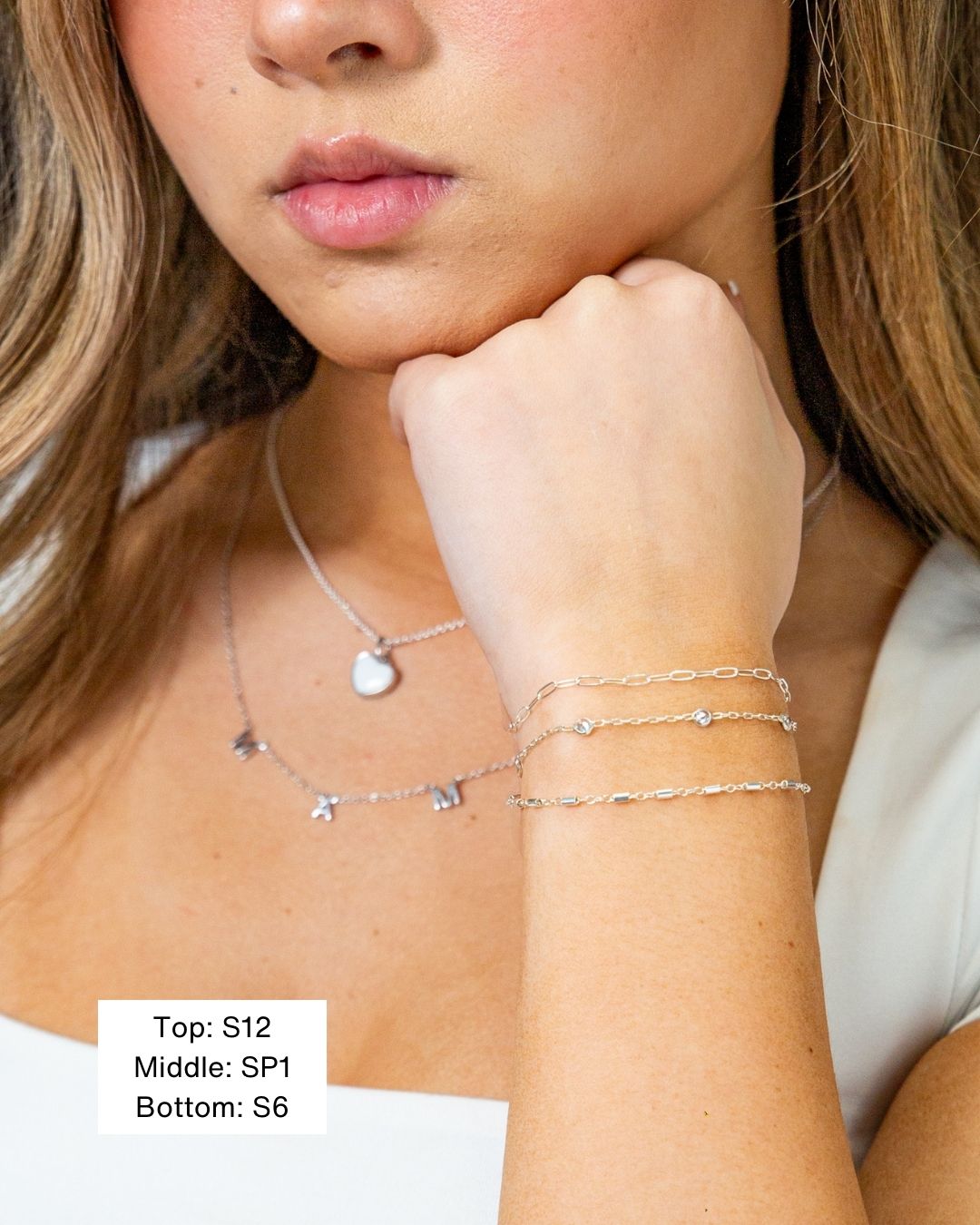 Silver Love Links Motherhood Bracelets - Mamma's Liquid Love