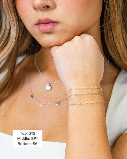 Silver Love Links Motherhood Bracelets - Mamma's Liquid Love