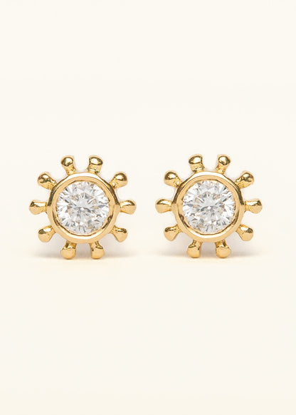 Sunray Diamond Studs - Mamma's Liquid Love