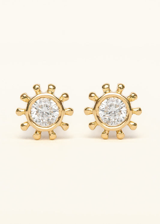 Sunray Diamond Studs - Mamma's Liquid Love