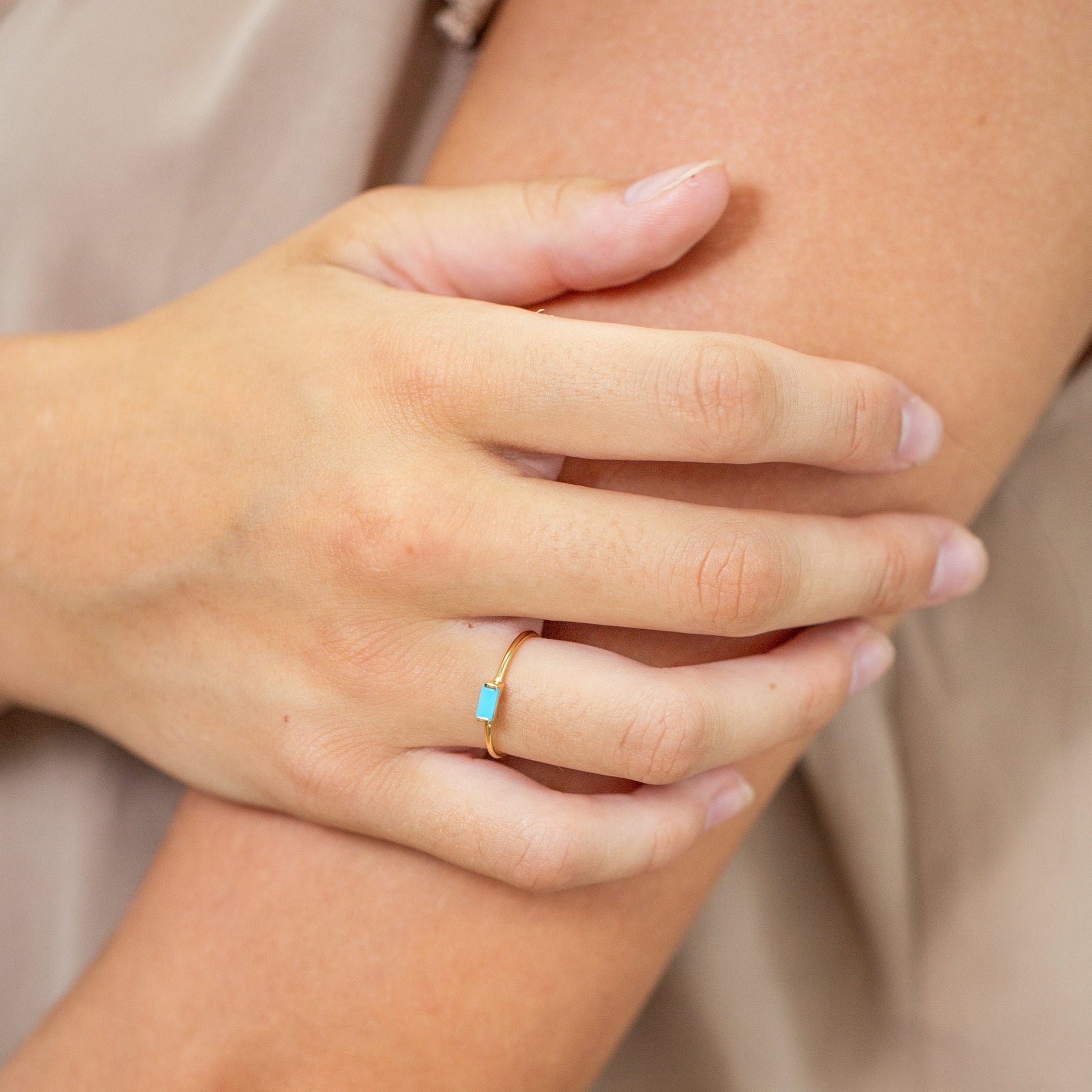 Turquoise Bar Ring - Mamma's Liquid Love