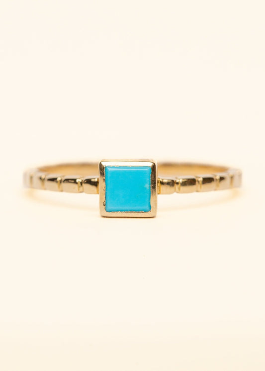 Turquoise Solitaire Band - Mamma's Liquid Love