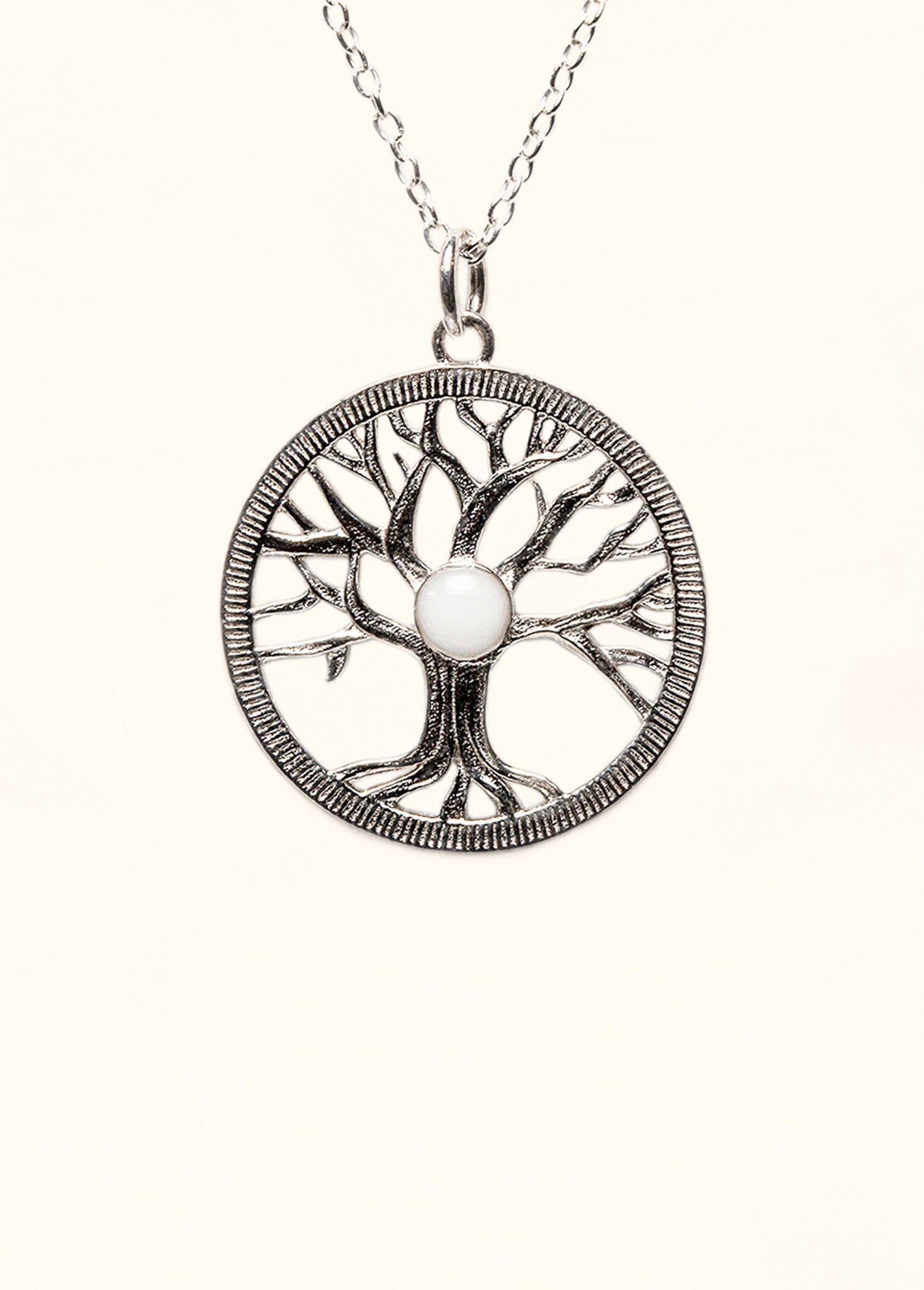 Tree of Life Birthstone Necklace | Silver | The Silver Wing